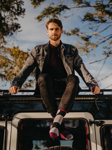 Výnimočný darček od Dedoles Chaussettes chaudes bordeaux Gros points