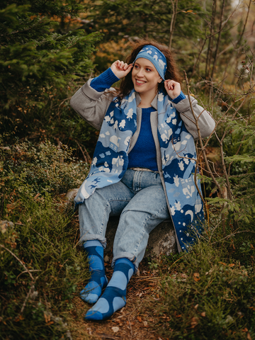 Potešte sa týmto kúskom Dedoles Chaussettes chaudes bleues Gros points