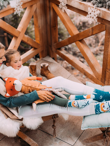 Zľava Veselé teplé ponožky Líška v zime