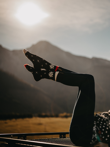 Obrázok produktu Calzini di lana Buonumore Natale in bianco e nero