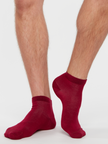 Zľava Meias de bambu pelo tornozelo Púrpura