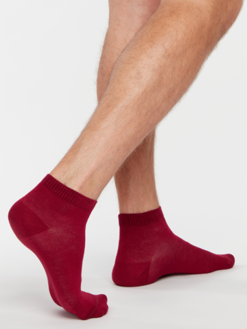 Pre dokonalý a originálny outfit Meias de bambu pelo tornozelo Púrpura