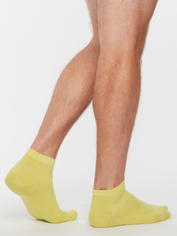 Lifestyle foto Socquettes citron vert en fibres de bambou