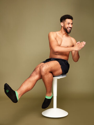 Hľadáte originálny a nezvyčajný darček? Obdarovaného zaručene prekvapí Zwart en groene enkelsokken Symfonie