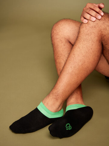 Výpredaj Zwart en groene enkelsokken Symfonie