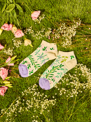 Obrázok produktu Vrolijke enkelsokken Tuinkruiden