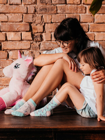 Socquettes rigolotes Licorne Dedoles
