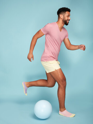 Výnimočný darček od Dedoles Pastelpaarse enkelsokken Voetafdruk