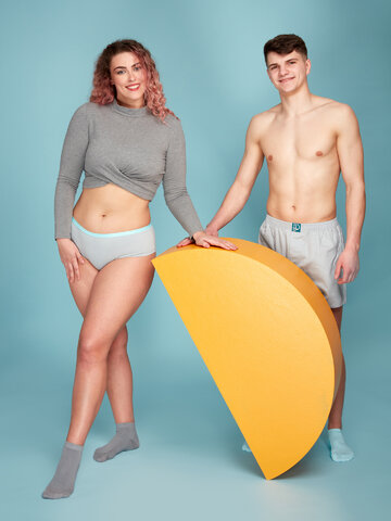 Kedvezmény Szürke bambusz bokazokni