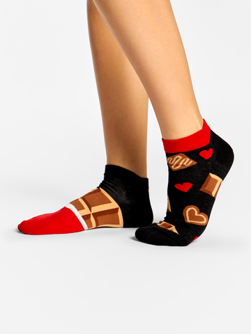 Kedvezmény Vidám bokazokni Csokoládészerelem