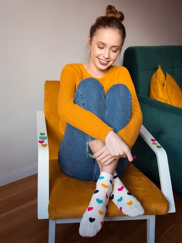 Lifestyle foto Socquettes rigolotes Cœurs colorés