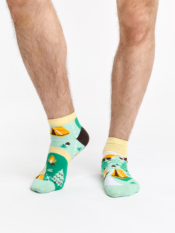 Lifestyle foto Calzini alla caviglia Buonumore Campo in montagna