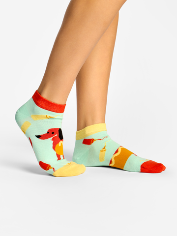 Kiárusítás Vidám bokazokni Hotdog