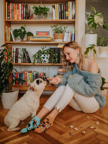 Zľava Veselé členkové ponožky Jazvečík