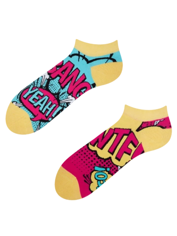 Lifestyle foto Veselé členkové ponožky Komiks