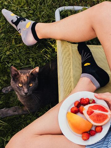 a tökéletes és egyedi ruházathoz Vidám bokazokni Cicák