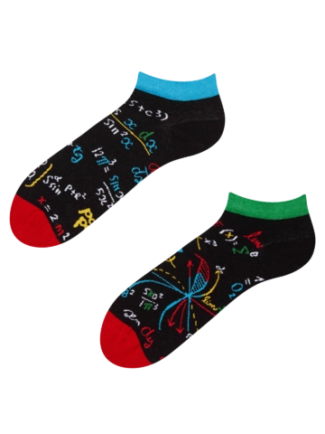 Foto Veselé kotníkové ponožky Matematika