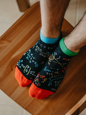 Sleva Veselé kotníkové ponožky Matematika