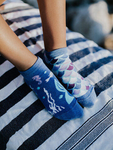 Pre dokonalý a originálny outfit Весели къси чорапи Русалка