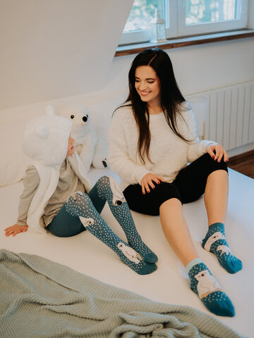 Obrázok produktu Весели къси чорапи Полярни мечки