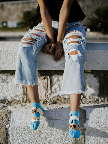 Tip na darček Весели къси чорапи Кучета и райета