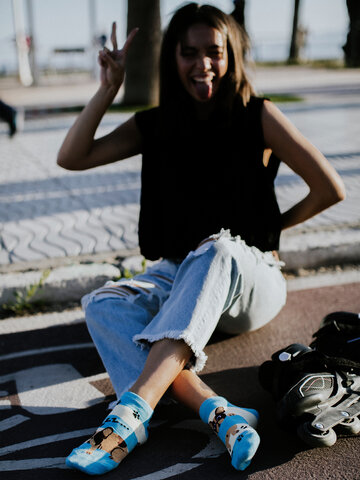 Výnimočný darček od Dedoles Весели къси чорапи Кучета и райета