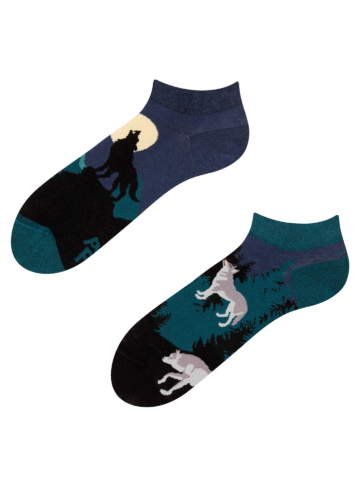 Lifestyle foto Весели къси чорапи Лунен вълк