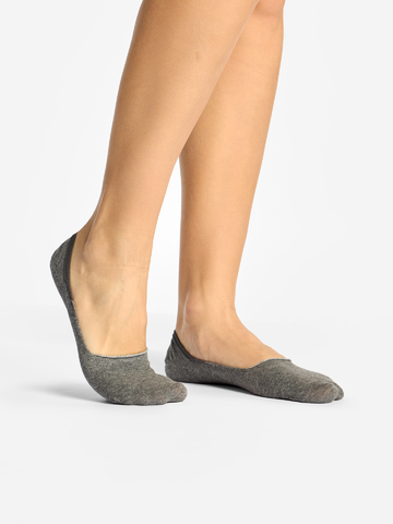 Potešte sa týmto kúskom Dedoles Комплект от 3 чифта класически невидими чорапи Сив меланж