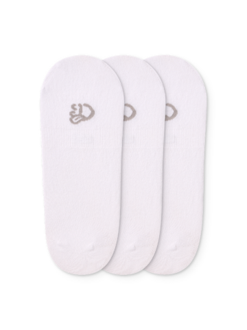 Obrázok produktu Памучни невидими чорапи, 3 чифта, класически бели