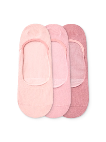 Lifestyle foto Trojbalenie bavlnených ťapiek Púdrová ružová