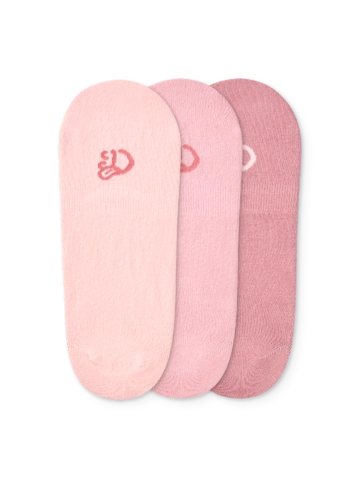 Výnimočný darček od Dedoles Trojbalenie bavlnených ťapiek Púdrová ružová