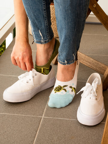 Obrázok produktu Chaussettes invisibles rigolotes Tortues marines