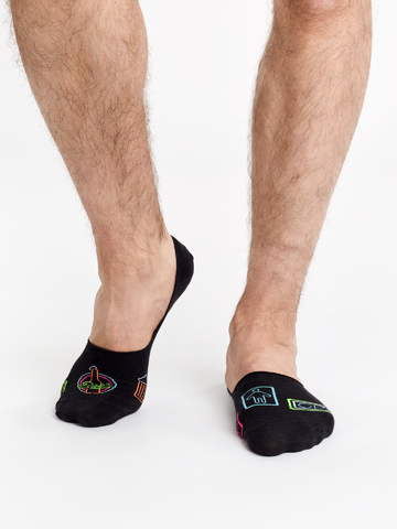 Lifestyle foto Весели невидими чорапи Неонова бира