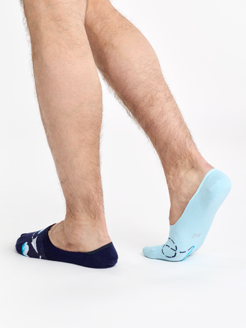 Lifestyle foto Chaussettes invisibles rigolotes Avions en papier et nuages