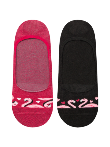 ОТСТЪПКА Весели невидими чорапи Фламинго и сърца