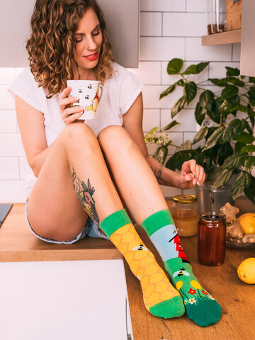 Potešte sa týmto kúskom Dedoles Весели чорапи от рециклиран памук Кошер