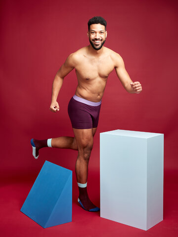 Eredeti ajándék a Dedolestől Burgundi zokni Trikolór