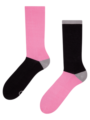 Lifestyle foto Zwart-roze sportsokken