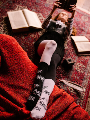 Sale Harry Potter Regular Socks ™ Black and White