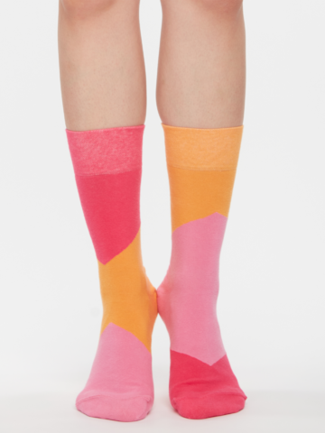 Zľava Raspberry Pink Regular Socks ZigZag