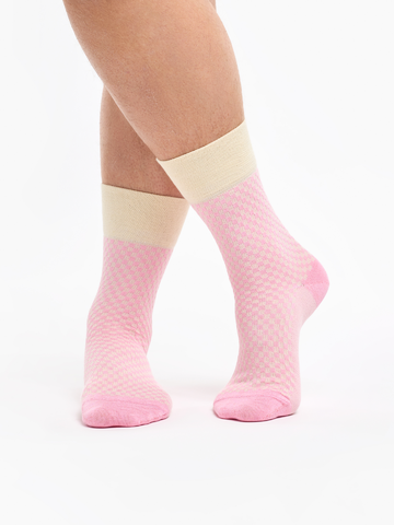 Lifestyle photo Pastel Pink Jacquard Socks