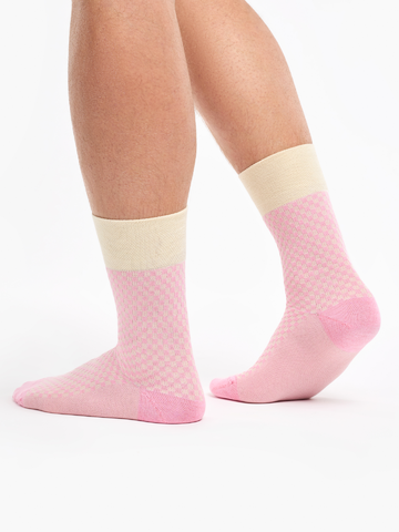 Original gift Pastel Pink Jacquard Socks