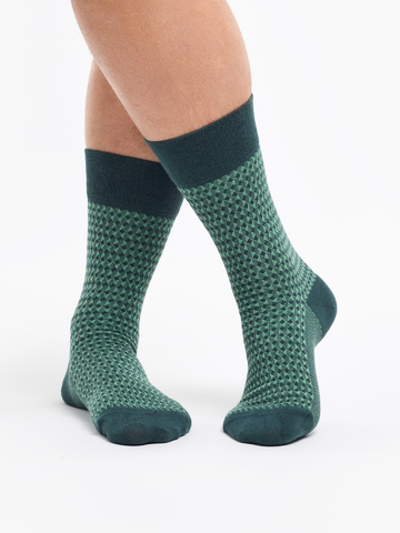 Pre dokonalý a originálny outfit Pastel Green Pattern Socks