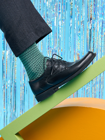 Gift idea Pastel Green Pattern Socks