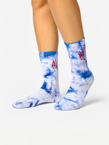 Kiárusítás Bordázott zokni Szia, helló!