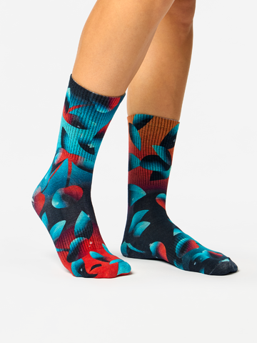 Potešte sa týmto kúskom Dedoles Ponožky z rebrovaného úpletu Tmavé čerešne