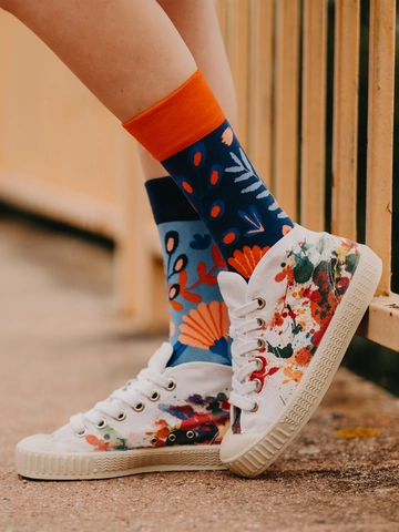 Výjimečný dárek od Dedoles Veselé bambusové ponožky Korál