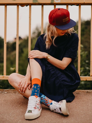 Tip na dárek Veselé bambusové ponožky Korál