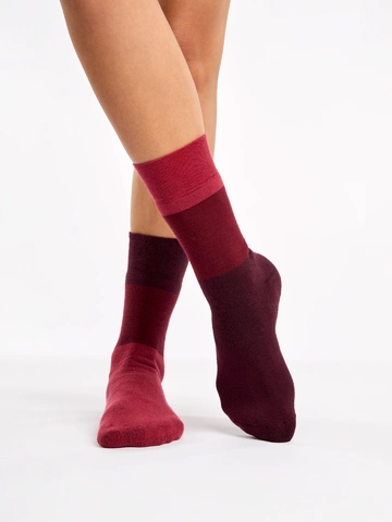 Výpredaj Chaussettes chaudes tricolores marron