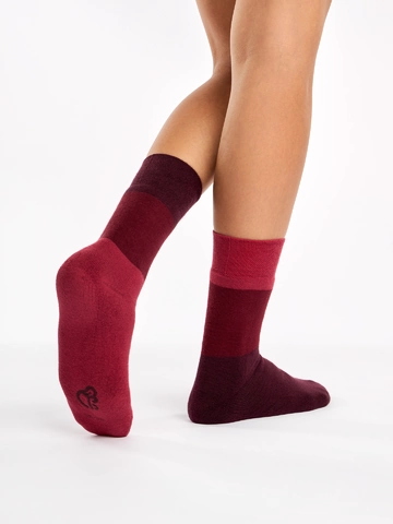 Zľava Chaussettes chaudes tricolores marron